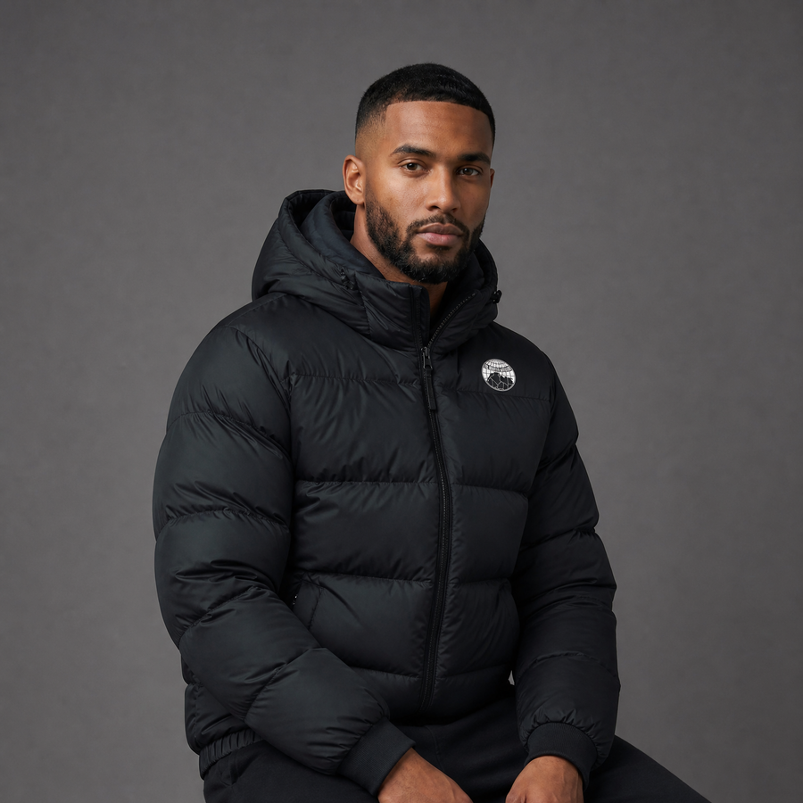 TNA ESSENTIALS | PUFFERJACKET (Donker) 