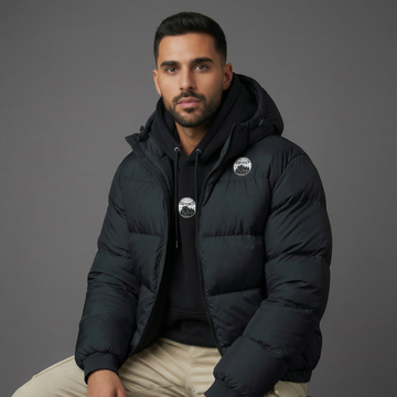 TNA ESSENTIALS | PUFFERJACKET (Donker) 